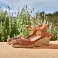 Alpargata Mujer Cuero Café