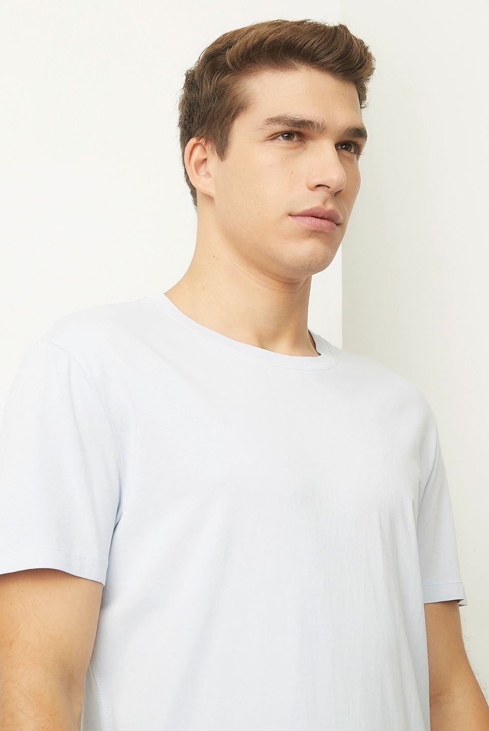 BASEMENT - Polera Manga Corta Cuello Redondo Basement Algodón Hombre