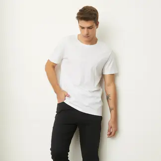 BASEMENT - Polera Manga Corta Cuello Redondo Algodón Hombre