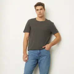 BASEMENT - Polera Manga Corta Cuello Redondo Algodón Hombre