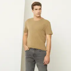 BASEMENT - Polera Manga Corta Cuello Redondo Hombre