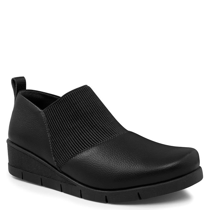 USAFLEX - Botín Mujer Cuero Negro Usaflex
