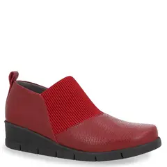 USAFLEX - Botín Mujer Cuero Rojo