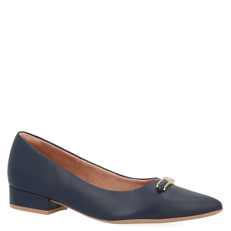 USAFLEX - Ballerina Mujer Cuero Azul Usaflex