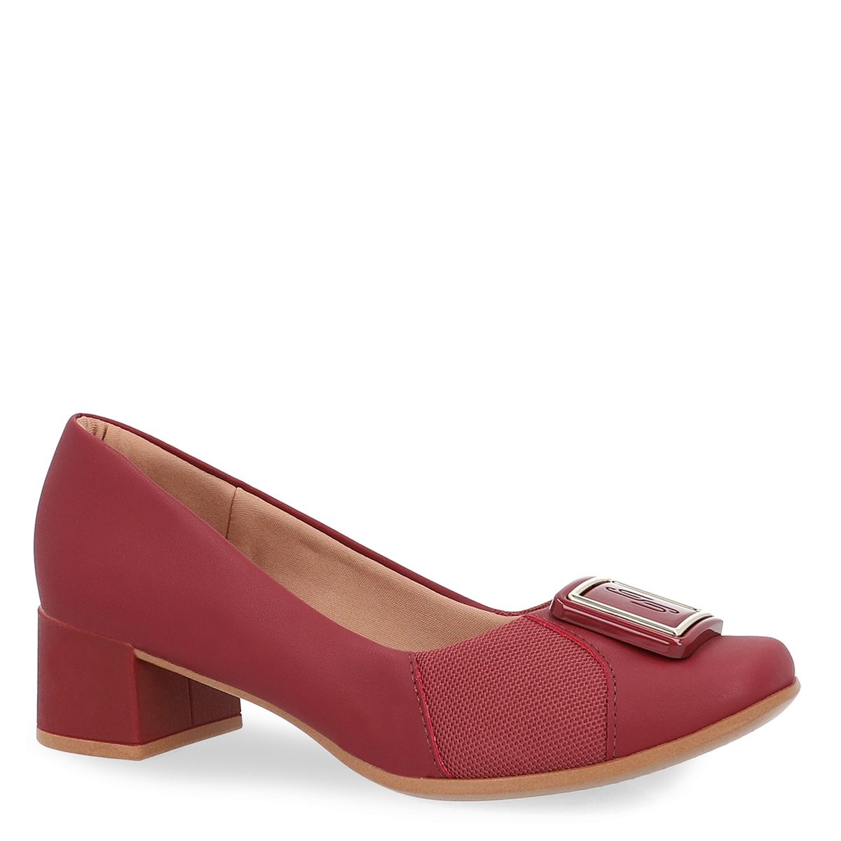 USAFLEX - Ballerina Mujer Cuero Rojo Usaflex