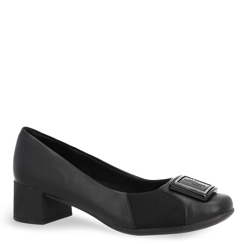USAFLEX - Ballerina Mujer Cuero Negro Usaflex
