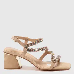 ALMA EN PENA - Sandalia Mujer Cuero Beige