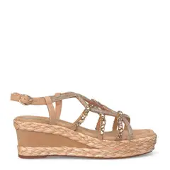 ALMA EN PENA - Sandalia Mujer Beige