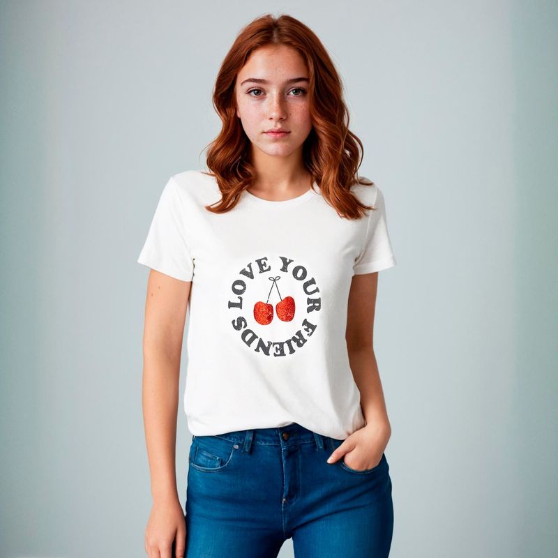 ELEVEN - Polera Manga Corta Algodón Niña Eleven
