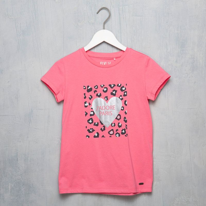 ELEVEN - Polera Manga Corta Algodón Niña Eleven