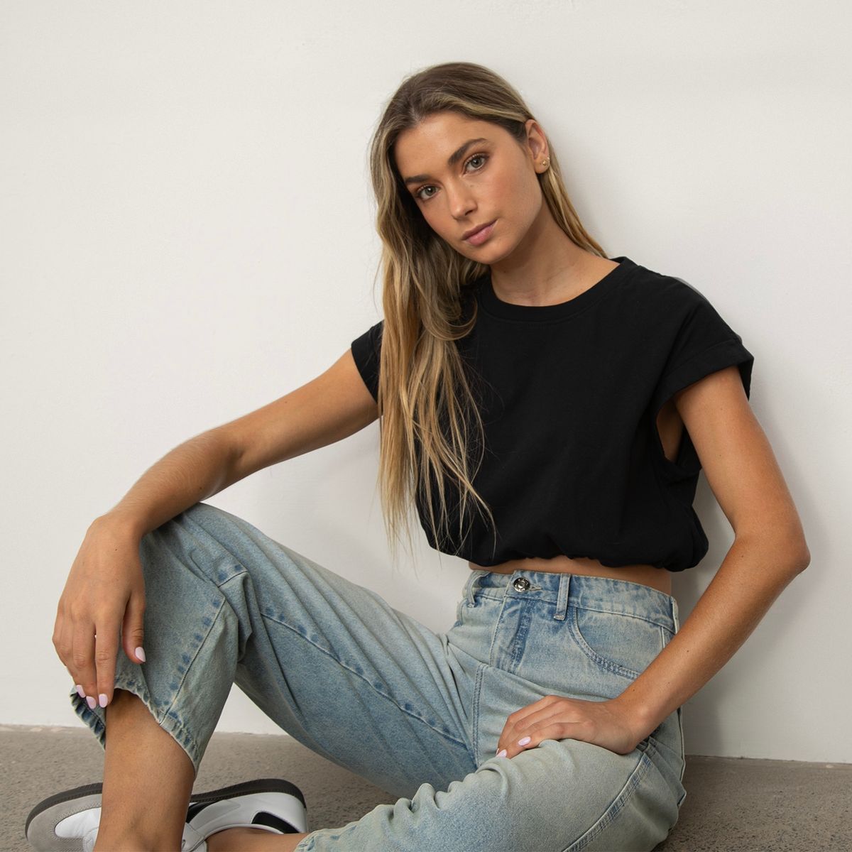 SYBILLA - Polera Manga Corta Algodón Mujer Sybilla