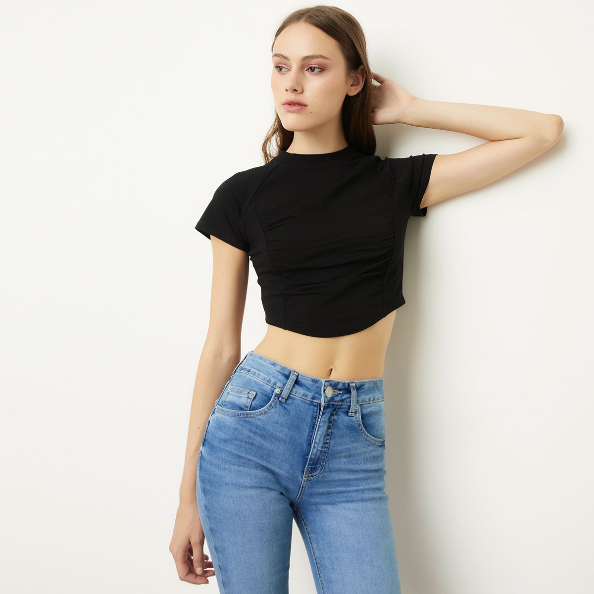 SYBILLA - Polera Manga Corta Algodón Mujer Sybilla