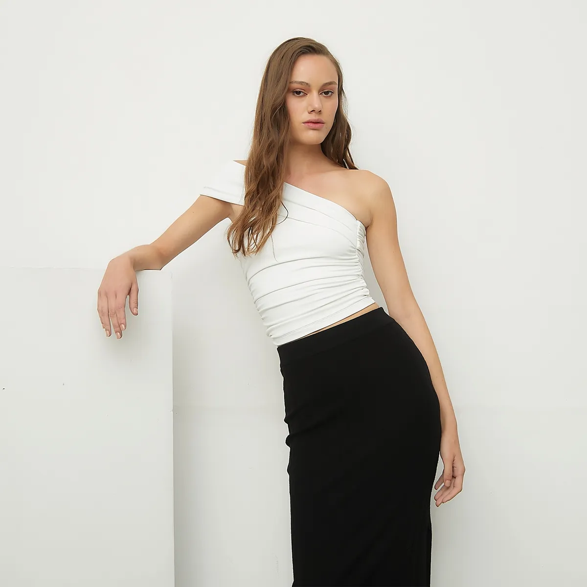 SYBILLA - Polera Casual Mujer Viscosa