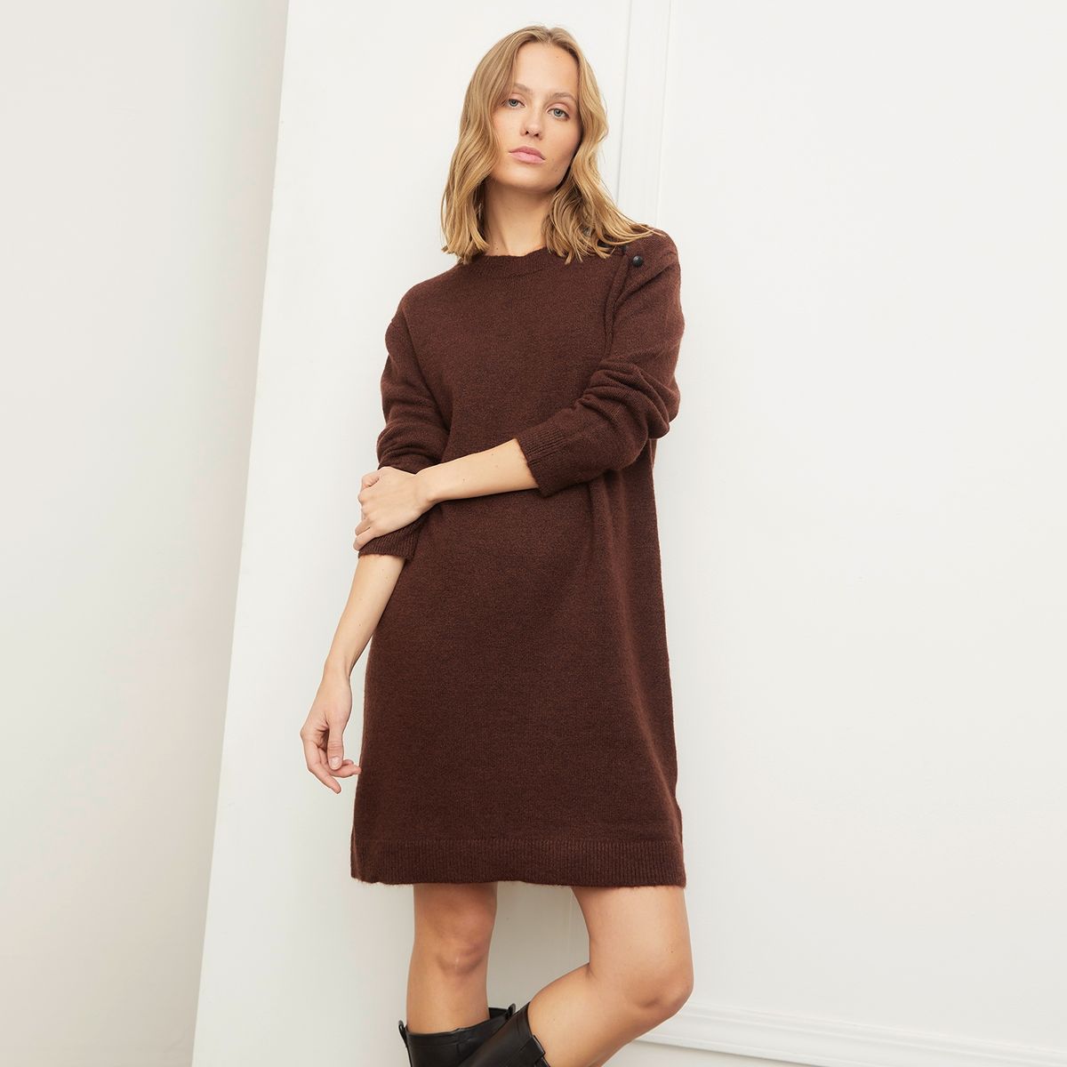 BASEMENT - Vestido Tejido Mujer Basement