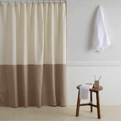 Imagen 2 del producto Cortina De Tela 180X180 Cm Beige Algodón