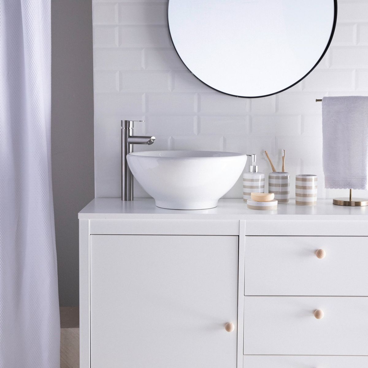 MICA - Set de Accesorios para Baño Mica Sam Beige