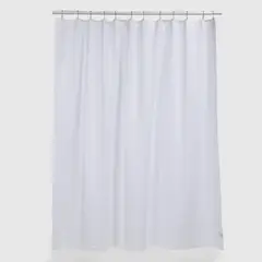 BASEMENT HOME - Cortina de Baño Waffle Blanca 180x180 cm