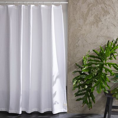 Imagen 2 del producto Cortina De Baño Blanca 180X180 Cm Diseño Waffle