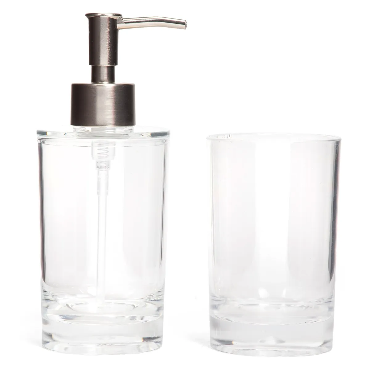MICA - Set Accesorios Baño Mica Basic Dispensador y Vaso