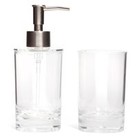 Set Accesorios Baño Basic Dispensador y Vaso