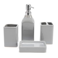 Set Accesorios Baño Le Bain Gris
