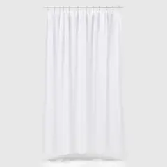 MICA - Cortina de Baño 180x200 cm Blanca Lisa PEVA