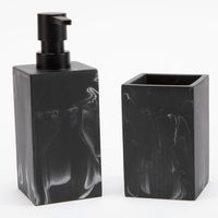 Set Accesorios de Baño Marble Negro