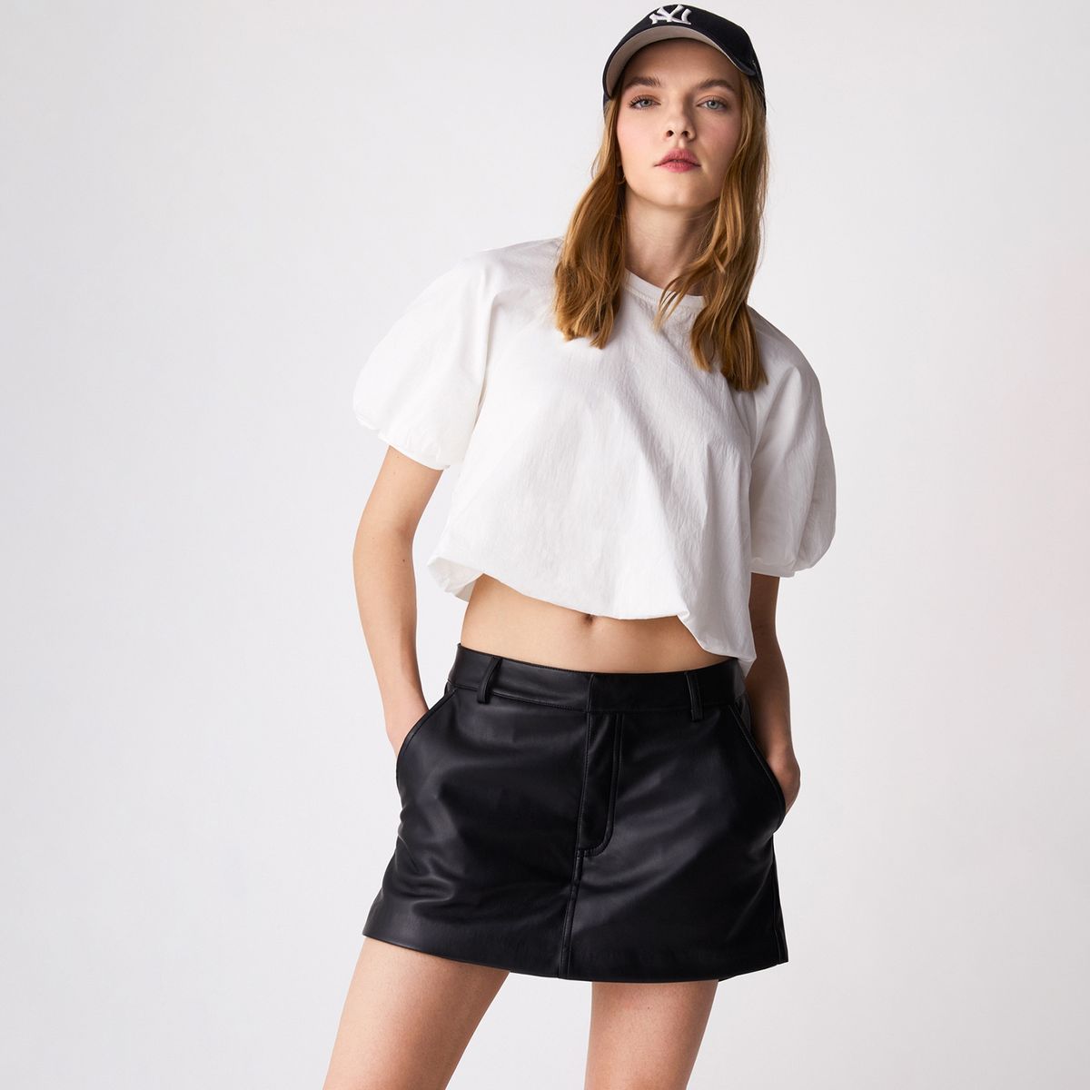 SYBILLA - Blusa Manga Corta Algodón Mujer Sybilla