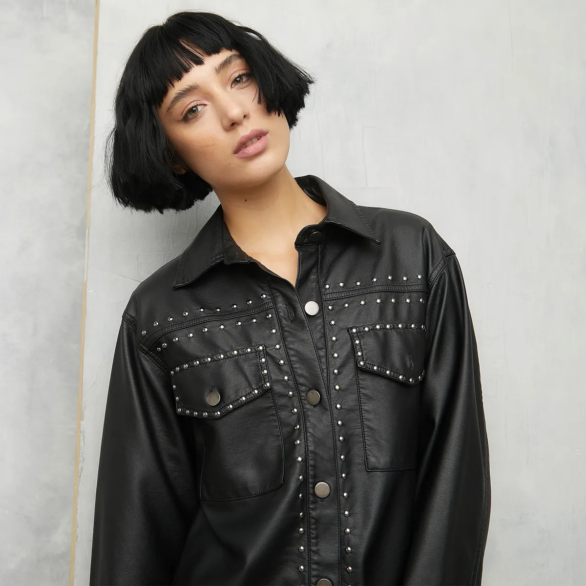 AMERICANINO - Chaqueta Eco Cuero Mujer Americanino