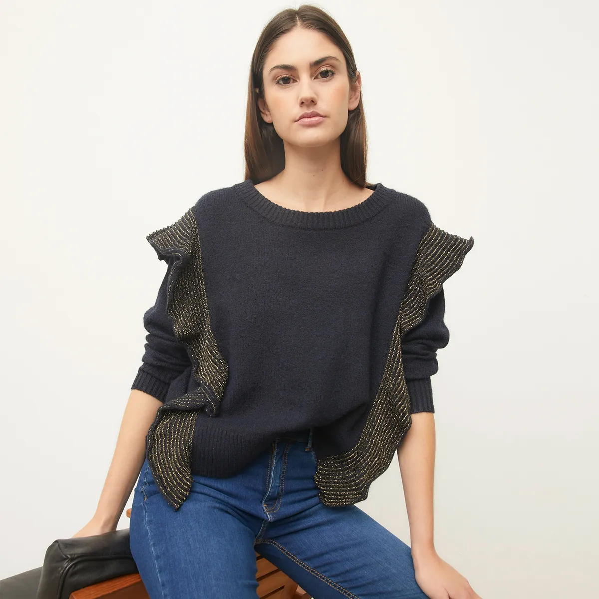 BASEMENT - Sweater Manga Larga Mujer Basement