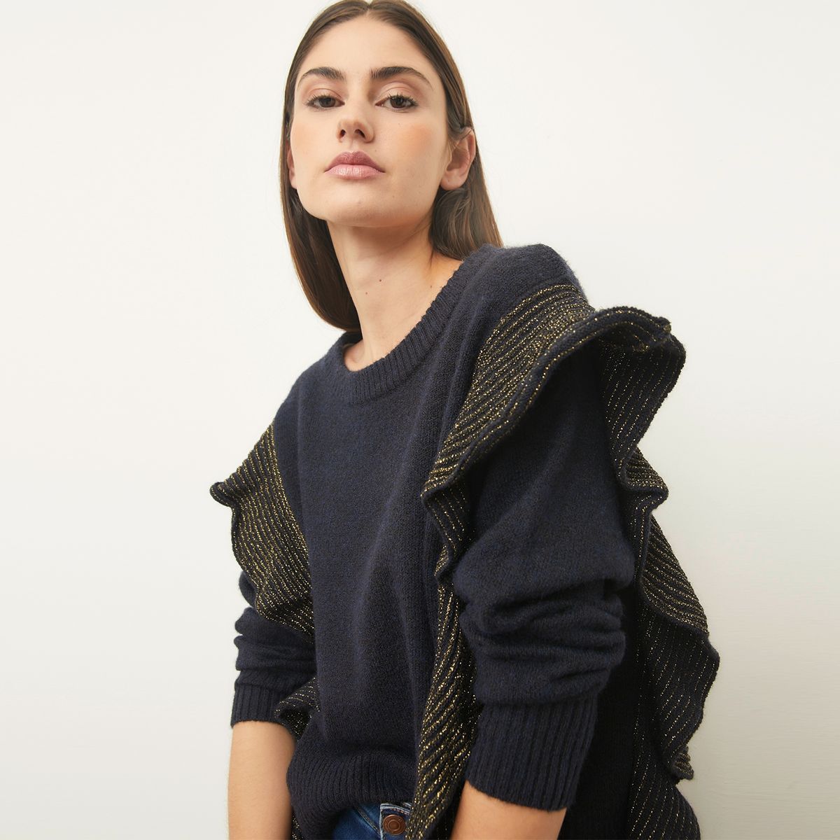 BASEMENT - Sweater Manga Larga Mujer Basement