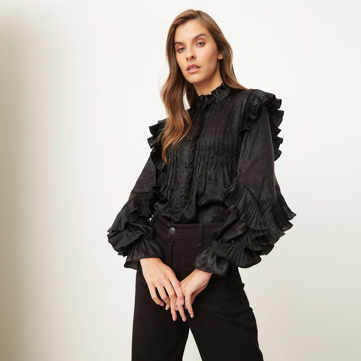 BASEMENT - Blusa Manga Larga Mujer Por Fran Larrain Basement