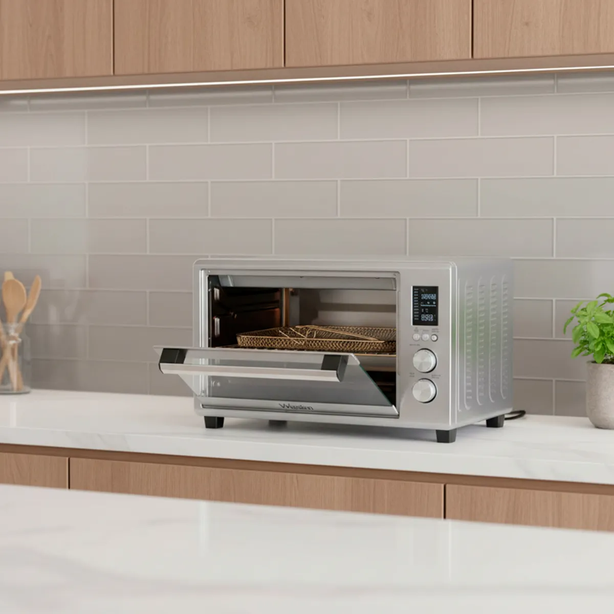 WURDEN - Horno Eléctrico con Freidora de Aire Wurden 32 Litros Inoxidable