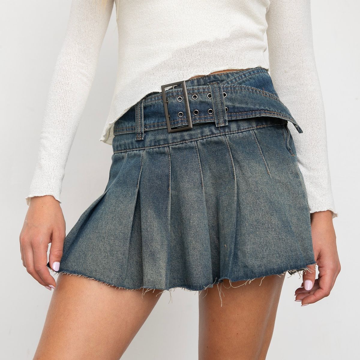 SYBILLA - Falda Corta Algodón Mujer Sybilla