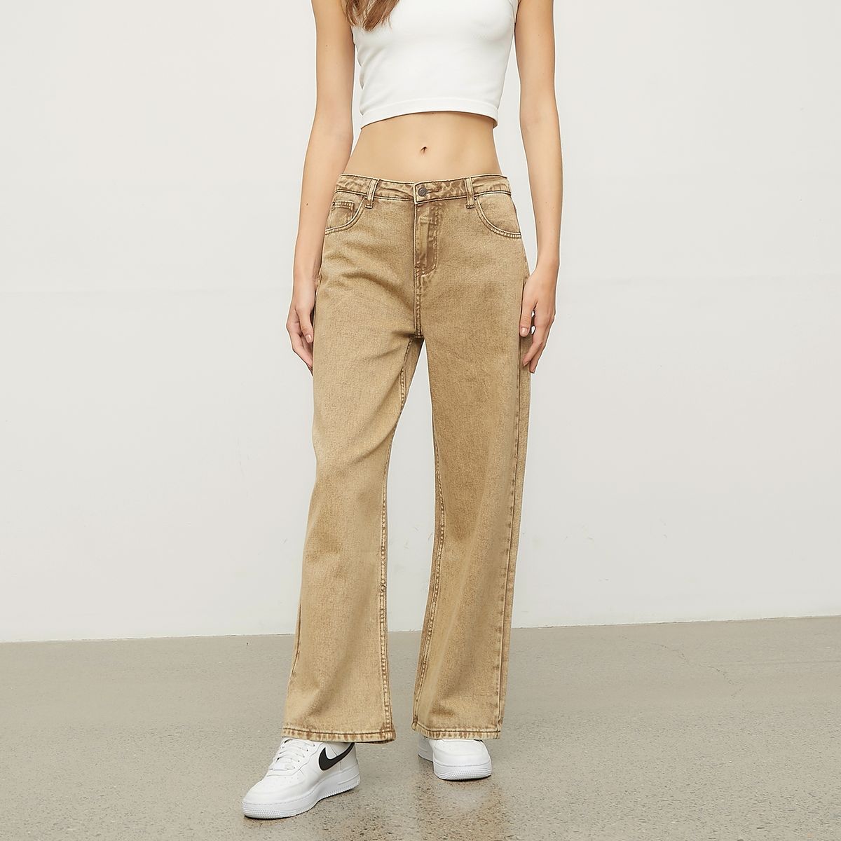 SYBILLA - Jeans Regular Tiro Medio Mujer Sybilla