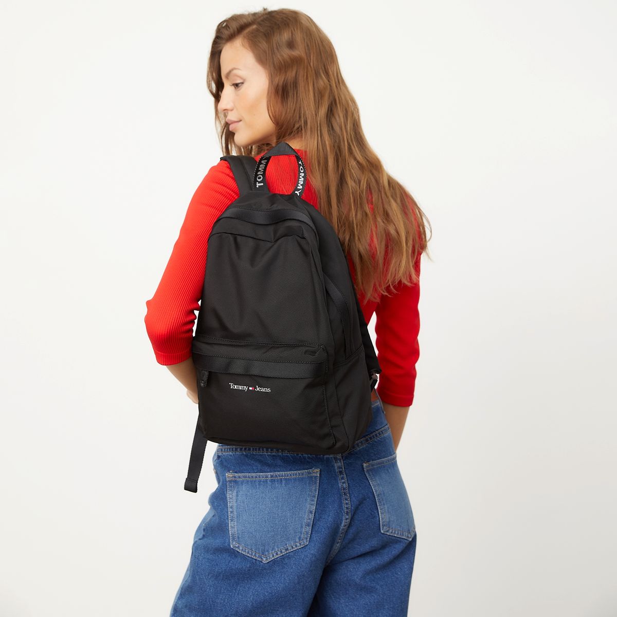 TOMMY HILFIGER - Mochila Negra Mujer Tommy Hilfiger