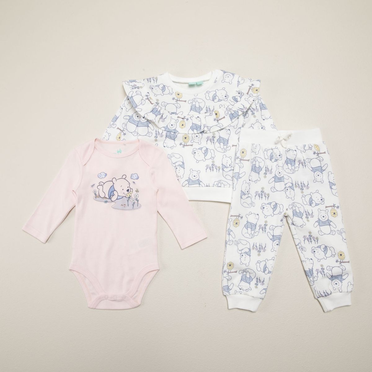 WINNIE THE POOH - Conjunto Bebé Niña Algodón Winnie The Pooh