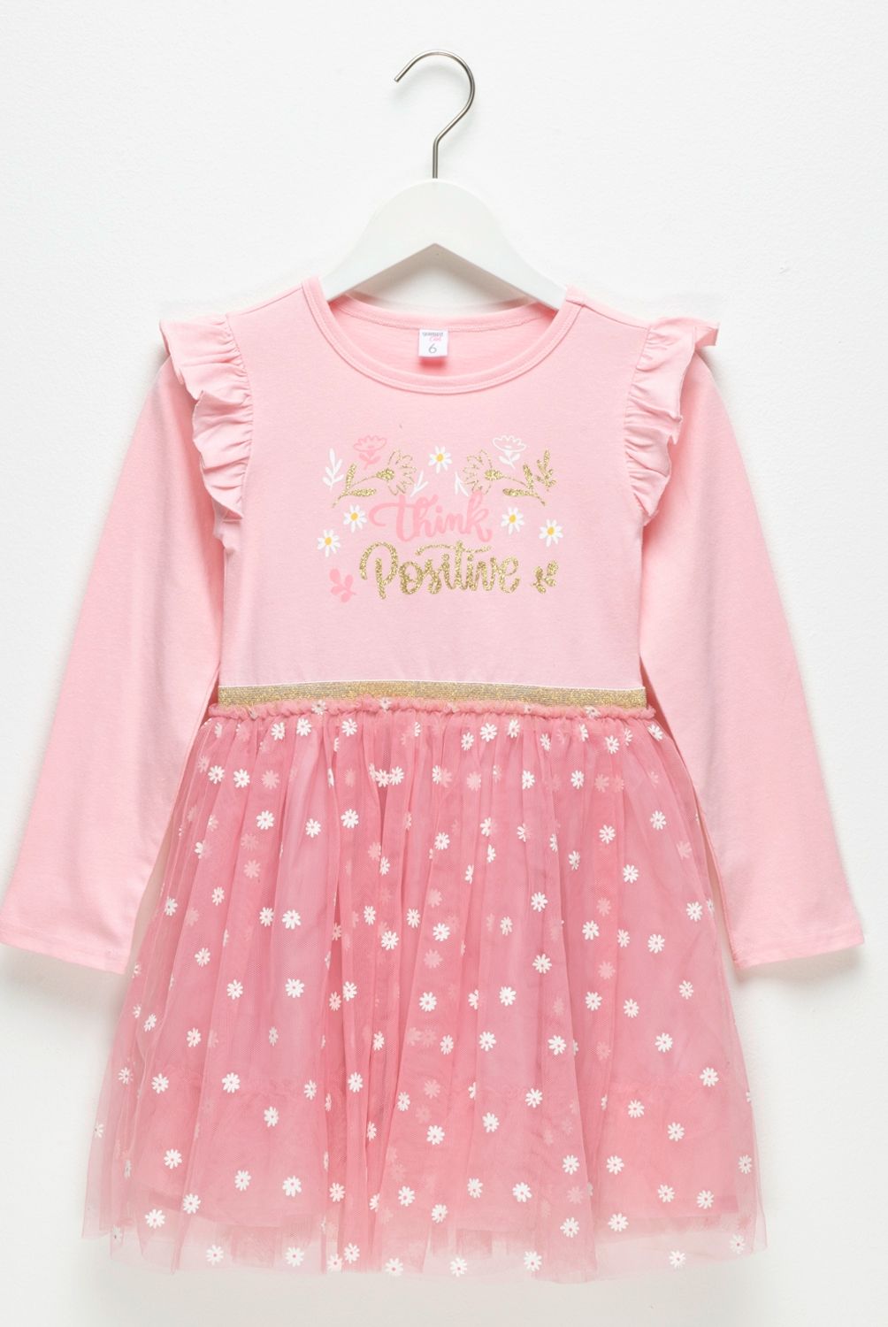 YAMP - Vestido Niña Polialgodón Con Accesorio Yamp
