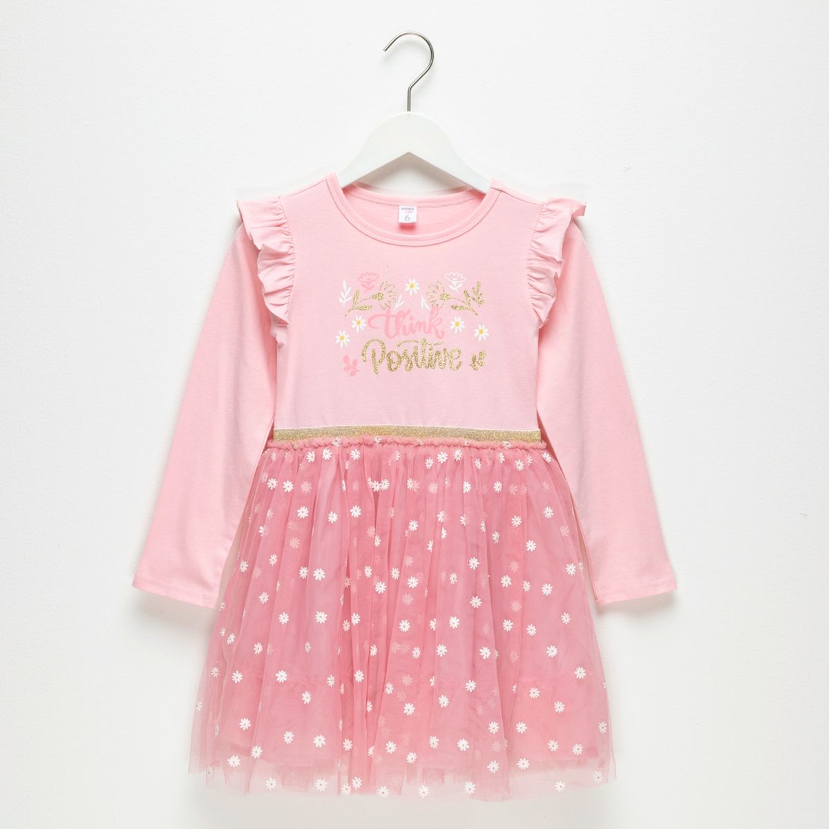 YAMP - Vestido Niña Polialgodón Con Accesorio Yamp