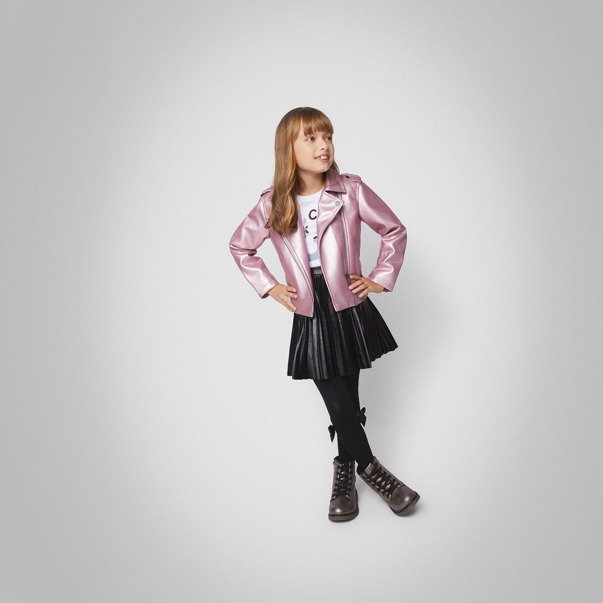 YAMP - Chaqueta Niña Ecocuero Biker Yamp
