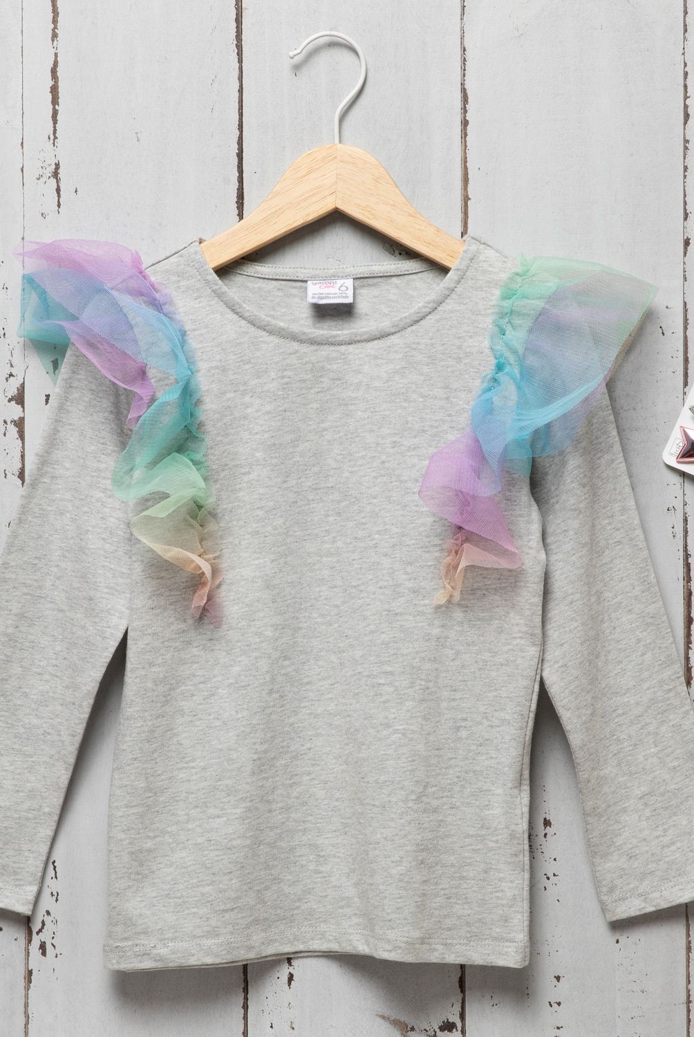 YAMP - Polera Niña Algodón Con Accesorio Yamp