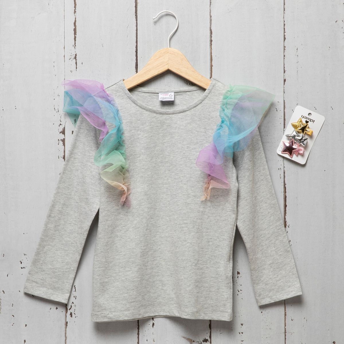 YAMP - Polera Niña Algodón Con Accesorio Yamp