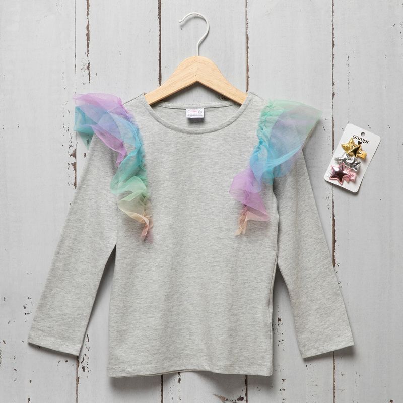 YAMP - Polera Niña Algodón Con Accesorio Yamp