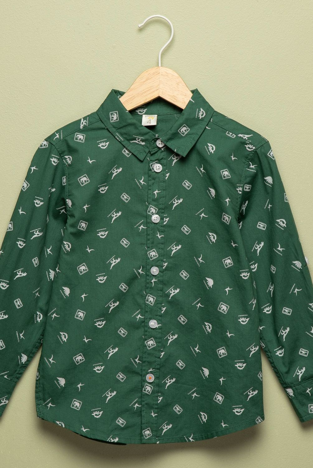YAMP - Camisa Niño Algodón Manga Remangable Yamp