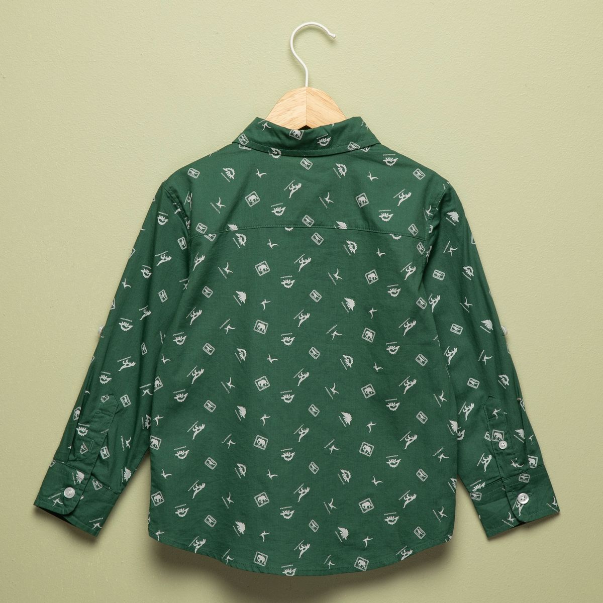 YAMP - Camisa Niño Algodón Manga Remangable Yamp