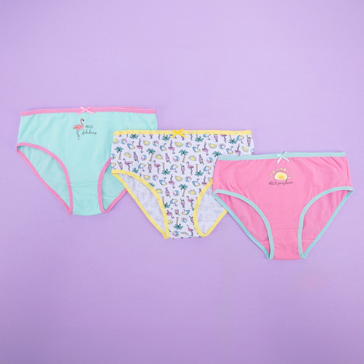 ELEVEN - Calzones Eleven Pack de 3 Algodón Estampado Niña