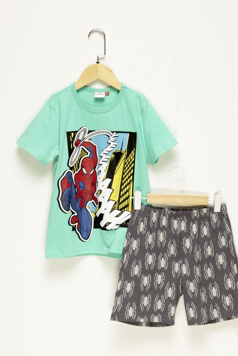 MARVEL - Pijama Niño Algodón Spider Man Marvel