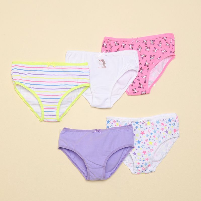 ELEVEN - Pack de 5 Calzones Eleven Algodón Diseño Infantil Niña