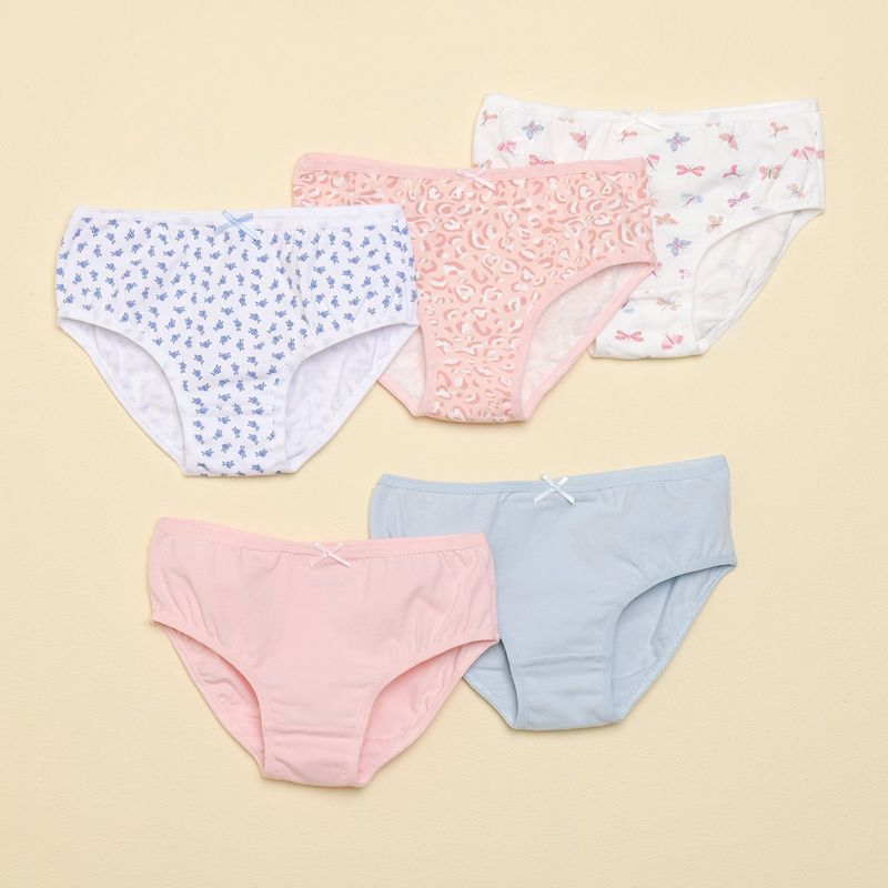 YAMP - Pack de 5 Calzones Algodón Estampados Yamp Niña