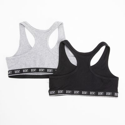 Imagen 2 del producto Pack de Sostenes Deportivos Niña Algodón Diseño Liso